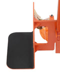 Beefy Heavy Duty Furniture Moving Dolly Set With Wheels, 12 Inch Lift Height, Dual Pack Of 2, Durable Steel Construction, Nylon Straps, Red, Ideal Machinery Mover For Sofas, Cabinets, Appliances And Heavy Objects side view