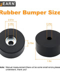 Heavy Duty Rubber Feet For Air Compressors Generators And Pressure Washers Anti Vibration Isolator Mounts size details