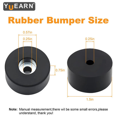 Heavy Duty Rubber Feet For Air Compressors Generators And Pressure Washers Anti Vibration Isolator Mounts size details