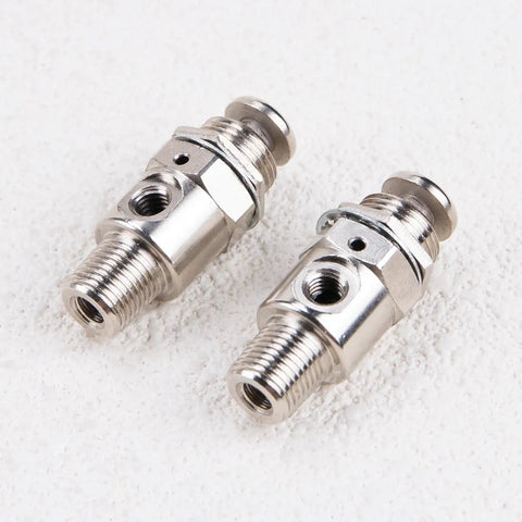 Two Tac-3P Pneumatic Valve With Push Button Switch, 2 Position 3 Way Mechanical Air Control Valve, M5x0.8 Connection, metal design
