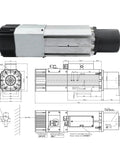 Upgrade Your Machine Shop With This Badass 12 Kw Air Cooled Spindle Pumping Out 24000 Rpm And 380V Power for CNC milling.