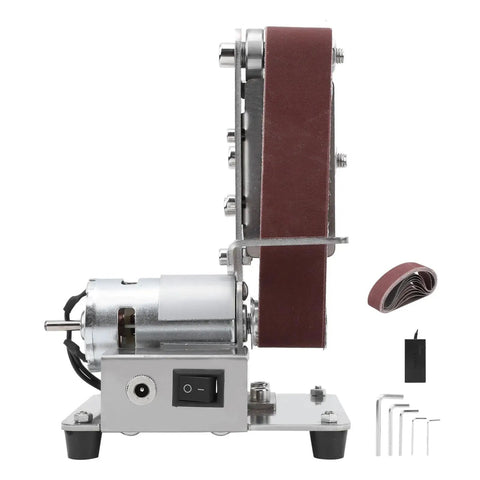 Torch Mini Electric Belt Sander Grinder Machine For Polishing And Smoothing Metal Or Wood Projects Compact Desktop Tool with sanding belt