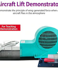 Wind Tunnel Lift Demonstrator For Classroom Aerodynamics Lessons, Hands On Adjustable Airflow With Removable Plane Model