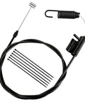 Drive Cable 946-04728A OEM Replacement For Lawn Mower 6HP Briggs Stratton Engines Compatible With Troy Bilt TB200 Craftsman M210 Yard Machines And More black cable with spring end