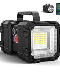 Beast Mode Brightness Rechargeable Flashlight with USB Power Bank, Portable Handheld Spotlight 10000mAh 1200LM close-up view
