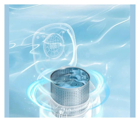 Slick Pocket Sized Portable Washer Dryer Combo Featuring A Heated Gentle Wash Cycle That Gives Delicate Underwear A Fresh Clean, water and filter design.