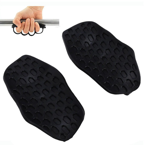 Non Slip Workout Grips For Weight Lifting Ergonomic Silicone Hand Protector Grip Pads With Finger Cots on bar