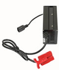 Heavy Duty Floor Scrubber Charger With Pallet Jack 24V 10A SB120 Red Connector Built In Short Circuit Protection