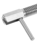 Works Like A Charm Heavy Duty Retractable Stainless Steel Indexing Plunger Pin showing the quick grip handle and stainless steel finish.