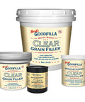 Clear Water Based Wood Grain And Pore Filler 1 Gallon Kit Non Shrinking Quick Drying Paintable And Stainable Sandable Finish Enhancer