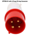 Beefy 22kW 3-Phase Wall Mount EV Charger IEC60309 4-Pin 32A Connector