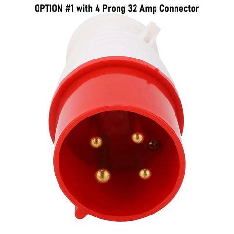 Beefy 22kW 3-Phase Wall Mount EV Charger IEC60309 4-Pin 32A Connector