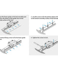 Installation steps for Premium MGN12H 300mm Linear Rail Guides 2 Pack 8mm Linear Slides For 3D Printers And CNC Upgrades.