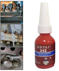 1Pc 10G Thread Lock Glue For Screws, Oil Resistant Anaerobic Adhesive, Medium Strength Threadlocker For Metal Fasteners