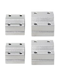 Heavy Duty Linear Motion Ball Bearing Slide Block Bushing Built Tough With Aluminum Housing and Rock Solid LMUU Bearings to Glide Super Clean on CNC 3D Printer Shafts and Custom Rail Kits SCS12UU, showcasing 4 aluminum blocks.