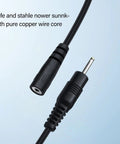 Rock Solid Male To Female Electrical Extension Cord With Reinforced Jacket And Pure Copper Wire Five Meter Power Lead ends.