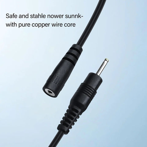 Rock Solid Male To Female Electrical Extension Cord With Reinforced Jacket And Pure Copper Wire Five Meter Power Lead ends.