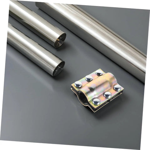 Leak Sealer Clamp For Plastic And Metal Pipes Waterproof Pipe Repair Kit on gray surface near metal pipes