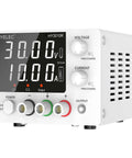Adjustable DC Power Supply 0 To 30V 0 To 10A With Encoder Knob, 4 Digit LED Display, white bench electronic testing device