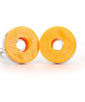 4 Pcs Heavy Duty Adjustable Leveling Feet For Furniture And Tables, M12 Orange Bottom Feet With Lock Nuts, 150mm Height, beefy support