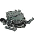 Precision Engine Thermostat Housing Assembly Integrated Thermal Management Compatible With Kia Hyundai Santa Fe, black plastic design.
