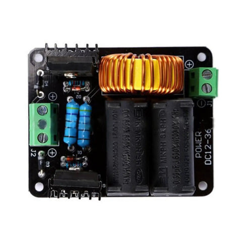 Top view of Beefy Voltage Heating Module With Flyback Heater Driver Board for DC 12 to 24 Volt Systems, featuring components.