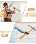 Decorative Fake Pickaxe Prop For Parties Cosplay And Events Lightweight Plastic And Foam Construction Realistic Look in use