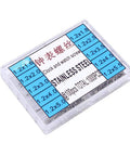 Top Shelf Stainless Steel Watch Repair Tool Kit Features One Thousand Micro Eyeglass And Clock Back Screws For Quick Spectacle Adjustments No Sweat At All in a plastic case with size labels.