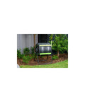 48 Gallon Dual Compartment Compost Tumbler With No-Fuss Turn And Continuous Cycle, Rotating Design in garden setting