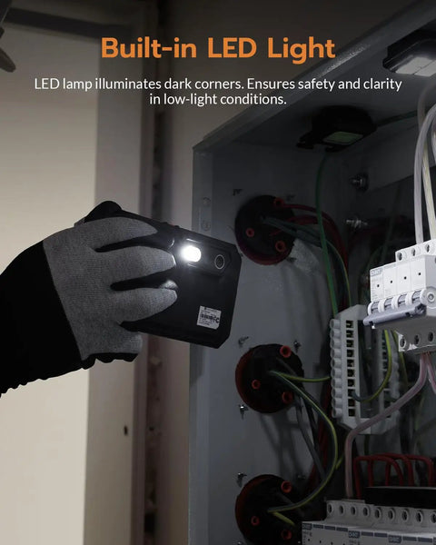 TT17D Wi-Fi Thermal Camera With 240x240 UIRA-IR And Visible Sensor AI Scene Inspection For Moisture Insulation Gaps And Floor Heating Faults Built-In Presets Ideal For Home Or Building Diagnostics in electrical panel