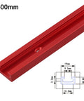 500mm Heavy Duty T Track Miter Jig For Woodworking Router Table Aluminum Alloy Construction Red Track System