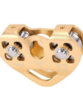 Beefy Heavy Duty Zip Line Pulley With Aluminum Alloy Housing And Dual Stainless Bearings 30KN Breaking Strength Trolley