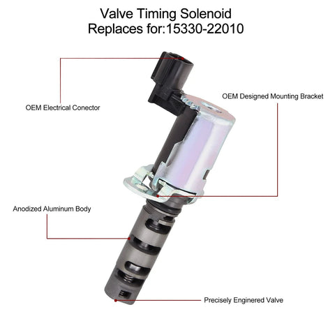 VVT Solenoid Compatible With 1.5L Toyota Echo 2000-2005 Prius 2001-2009 Yaris 2007-2013 Scion X A X B 2004-2006 Engine