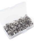 150 Piece Stainless Steel Hose Clamp Kit One Quarter To One Half Inch Adjustable Worm Gear Clamps in storage case