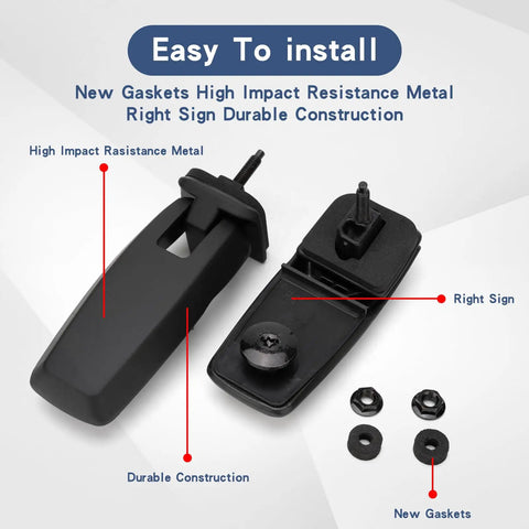 Premium Rear Window Liftgate Hinge Set For Right And Left Glass Hinge Replacement Easy Bolt On Upgrade For 2008 2009 2010 2011 2012 Ford Escape Mercury Mariner Mazda Tribute Replaces 8L8Z78420A68C 8L8Z78420A68D focus on durable metal construction with new gaskets
