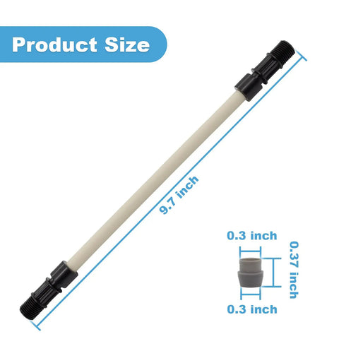 Pump Tube Replacement Kit for Stenner Pumps, 5 Pack, Fits Classic SVP and M128 Models, showing tube size and ferrule measurements