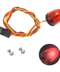 Rad Circular Ultra Bright LED Police Flash Light With Rotating Alarming Strobe, compact RC warning light and screws visible