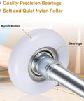 Two Pack 2 Inch Nylon Garage Door Rollers With 11 Ball Bearings And 6.2 Inch Stem For 2 Inch Tracks Quiet And Top Notch Durable Replacement