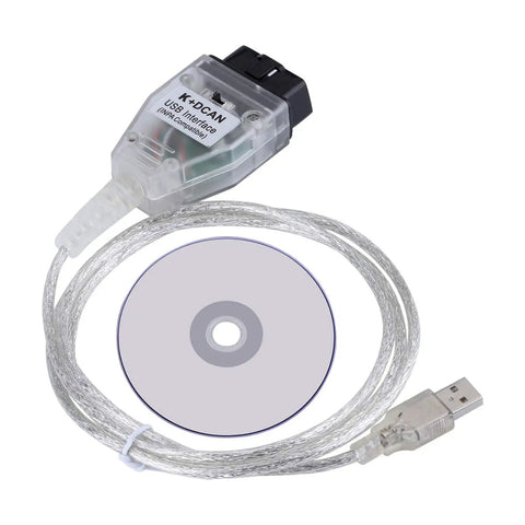 INPA K DCAN USB OBD2 Interface Switch For BMW Car Diagnostics And Coding Tools with CD and clear cable