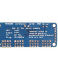 Two Pack PCA9685 16-Channel 12-Bit PWM Servo Driver I2C Module for Arduino Robots, blue circuit board, component view.