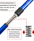Ultimate Go To Collapsible Trekking Poles for Hiking, Ultra Lightweight Aluminum, shock absorbent feature detail image