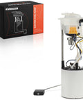 Heavy Duty Electric Fuel Pump Module Assembly For Audi Q5 2009 To 2012 2.0L 3.2L alongside packaging, showing installation components.