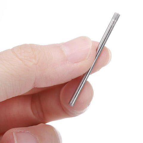 Diamond Mounted Burrs for Carving and Polishing, Cylindrical Concave Diamond Drill Bits With 3/32 Inch Shank, held by hand