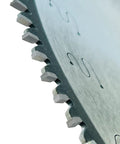 Close-up of 12 Inch 100 Teeth Miter Saw Blade For Wood With 1 Inch Arbor Delivers Pro Grade Ultra Smooth Polished Finish And Razor Sharp Cuts Kerf 0.098 Inch 7 Degree Hook Angle Double Side Grind For Maximum Precision In Woodworking