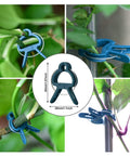 Various uses of plant clips from All In One Garden Trellis Kit With Plant Clips And Stake Connectors Includes Six A Type Joints.