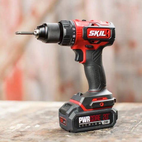 20V Brushless Power Tool Combo Kit With Drill Driver features a compact drill, lithium battery, ideal for home projects.