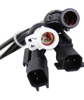 Front And Rear Abs Wheel Speed Sensor Set For Lincoln Mkx Ford Edge with connectors showing wiring detail.