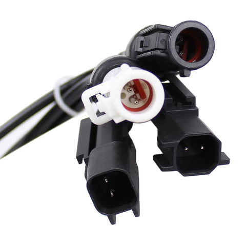 Front And Rear Abs Wheel Speed Sensor Set For Lincoln Mkx Ford Edge with connectors showing wiring detail.