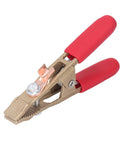 Heavy Duty A Shape Earth Wire Clamp For Electric Argon Arc Welding Plie With 260A Amp Brass Grounding Tool close-up view.