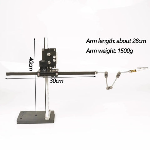 Pro Grade Stainless Steel Stop Motion Rigging System With Heavy Duty Two Way Guide Rail For Ultra Precise Animation DIY Armature Kit For Characters, Clay Figures And Models 40Cm Size. 40cm rail, 30cm X axis, 28cm arm